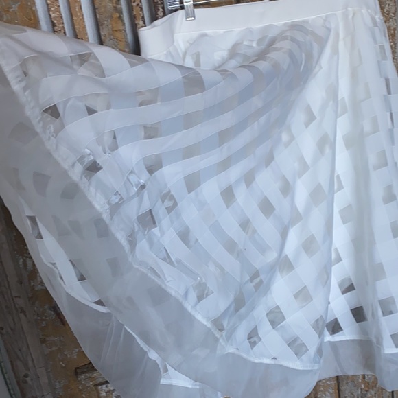 CHRISTIAN SIRIANO X LANE BRYANT WHITE SKIRT 24 - Picture 3 of 9